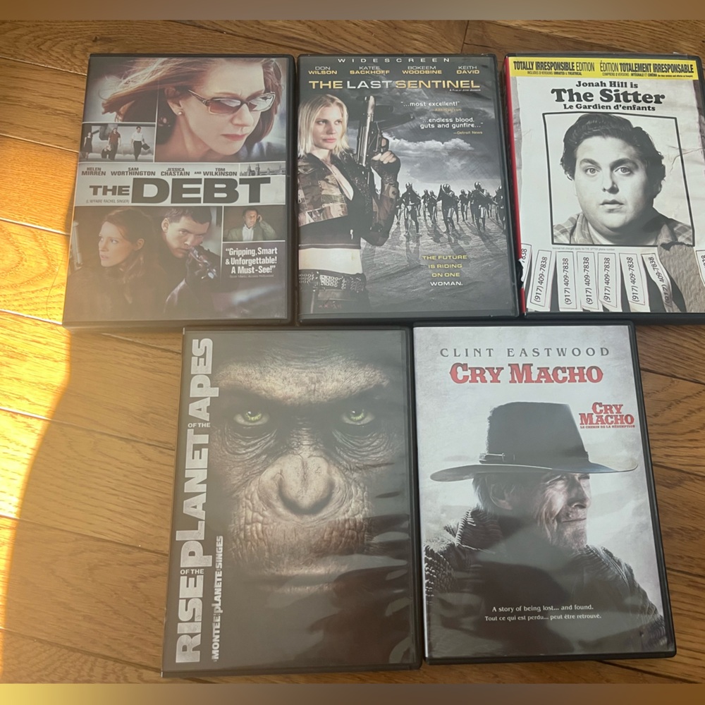 DVD Movie Collection - Set of 5